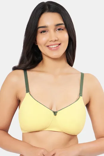 Buy Amante Padded Non Wired Full Coverage T-Shirt Bra - Sunshine Thyme